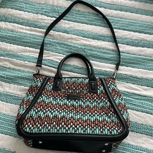 Vera Bradley Trimmed Trapeze Satchel
